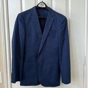 J. Crew navy cotton blazer 36S